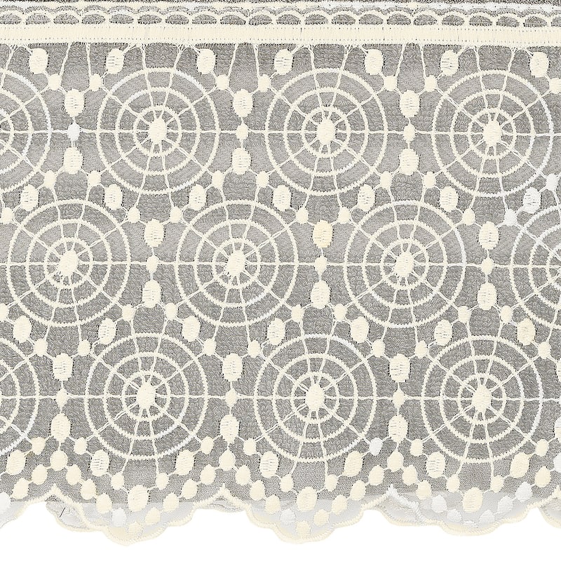 Authentic Hotel and Spa Turkish Cotton Arian 2PC Cream Lace Embellished Bath Towel Set