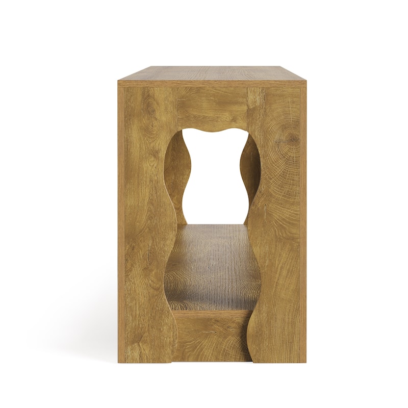 TV Stand for 65 Inch TV, Wooden Entertainment Center