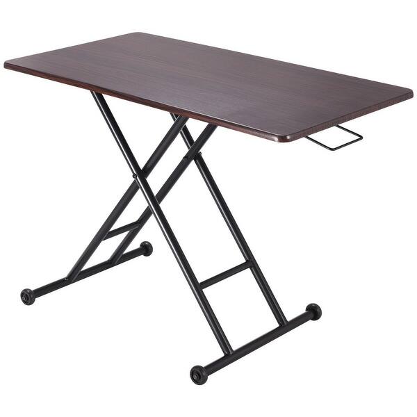 Shop Costway Height Adjustable Standing Desk Converter Sit Stand