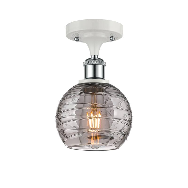 Innovations Lighting 516-1C-10-6 Athens Semi-Flush Athens Deco Swirl