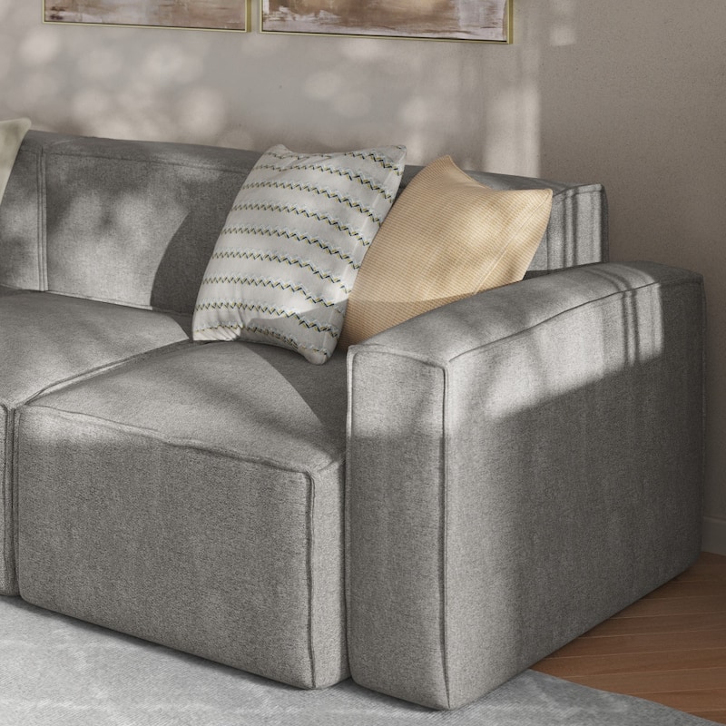 Contemporary Modular Sectional Sofa Right Side Chair with Armrest