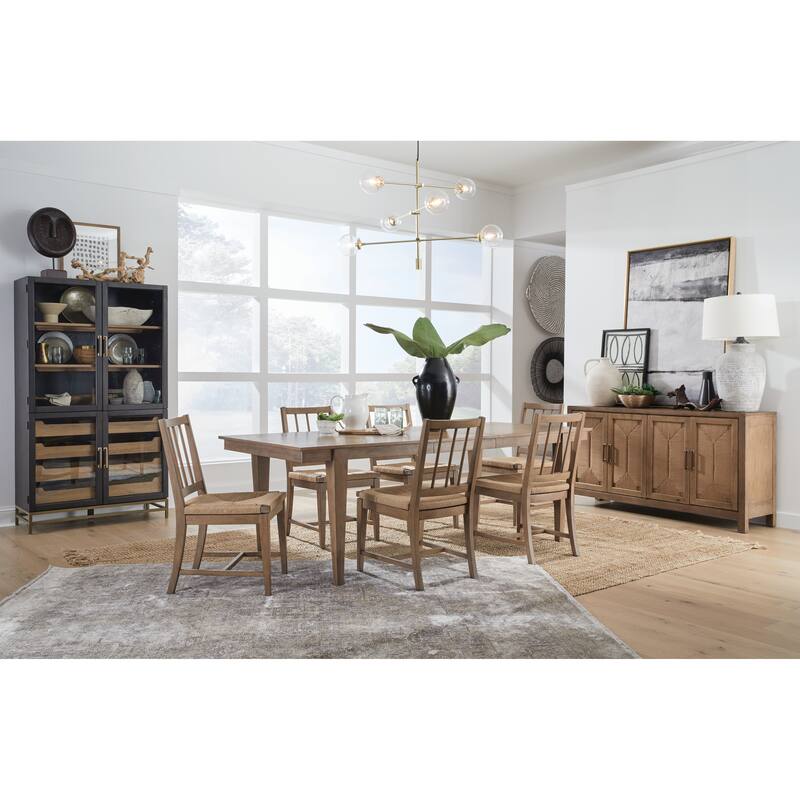 Magnussen Home Lindon Belgian Wheat Extendable Rectangular Dining Table - 38''W x 72''D x 30''H
