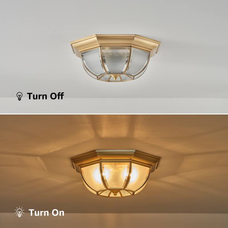 Starsky 5-Light Farmhouse Drum Flush Mount With Open Cage