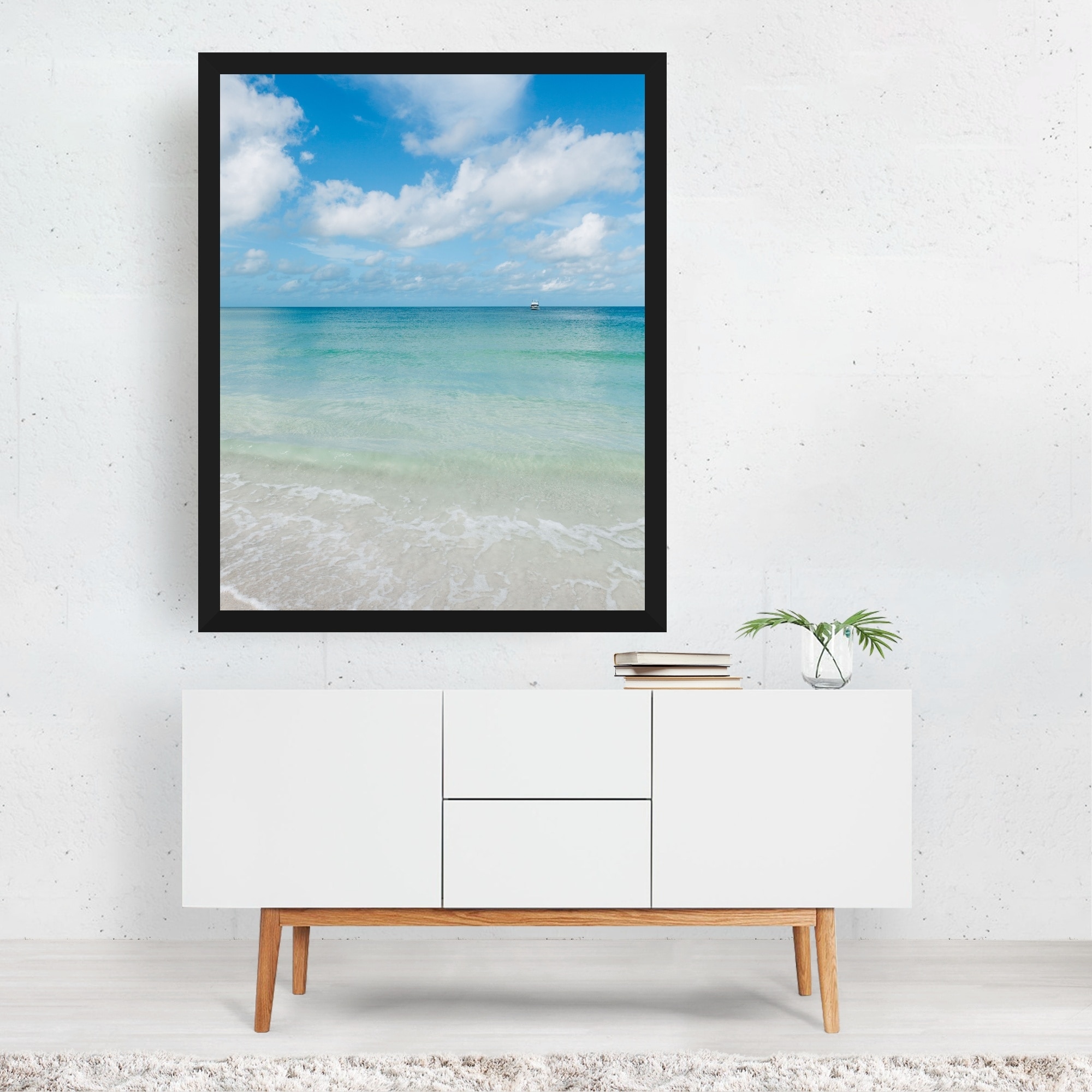 Shop St Pete Beach Florida Beach Nature Framed Wall Art Print Overstock 31281236