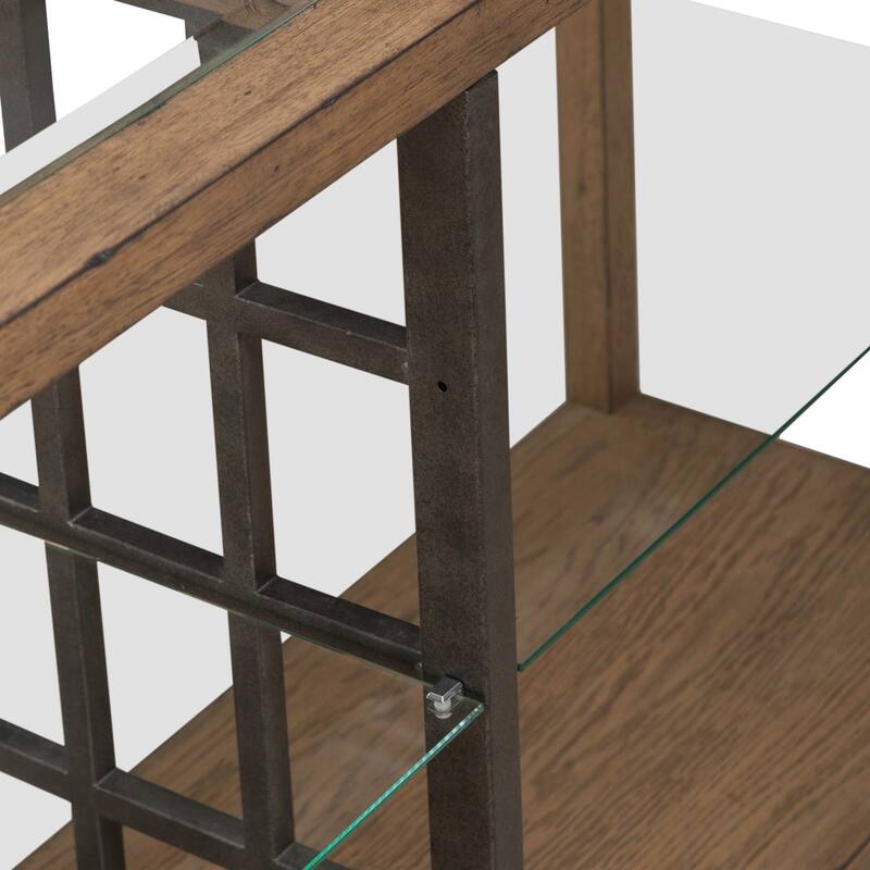 Liberty furniture Bayhill Trellis Glass Top Sofa Table - Width 59" x Depth 22" x Height 11"