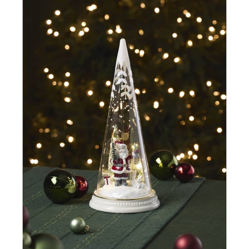 Lenox Merry & Magical Lit Santa with Lantern Figurine