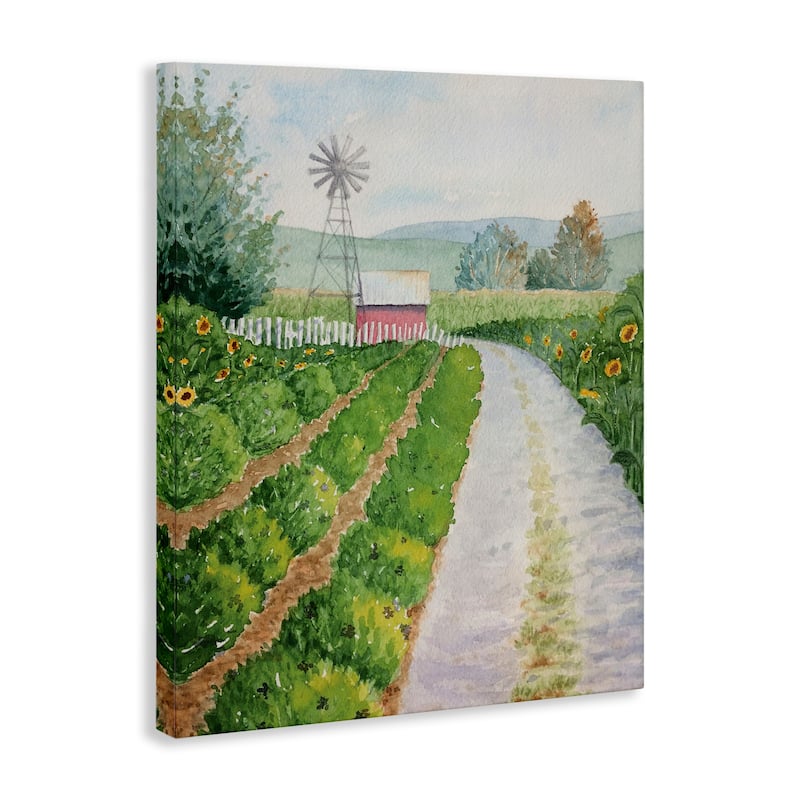 Stupell Tranquil Farm Path Canvas Wall Art Design By Stephanie Fielden
