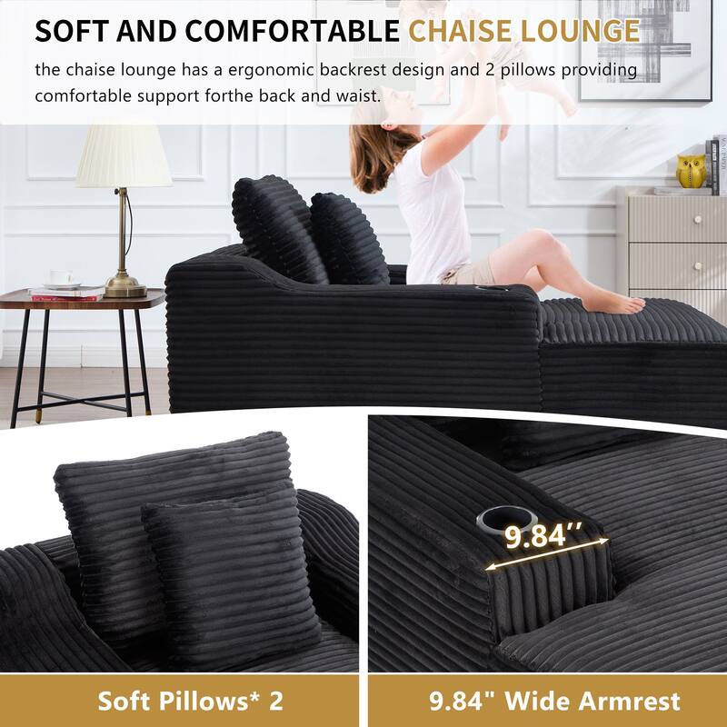 Oversized Sleeper Sofa for Living Room Deep Seat Lounge