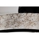preview thumbnail 9 of 10, 15" Geofric Matte Silver Wood Grain Finish Semi Flushmount Ceiling Lamp