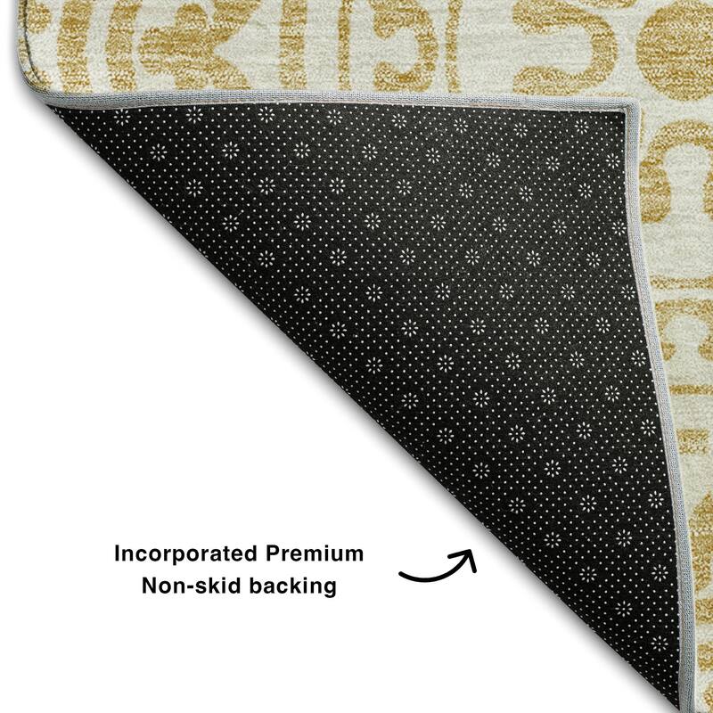 Premium Washable Super Soft Vanishing Medallion Mayfield Rug
