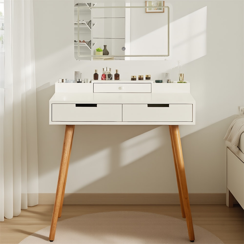 Makeup Vanity Desk with Removable Mirror and Lights,Dressing Table