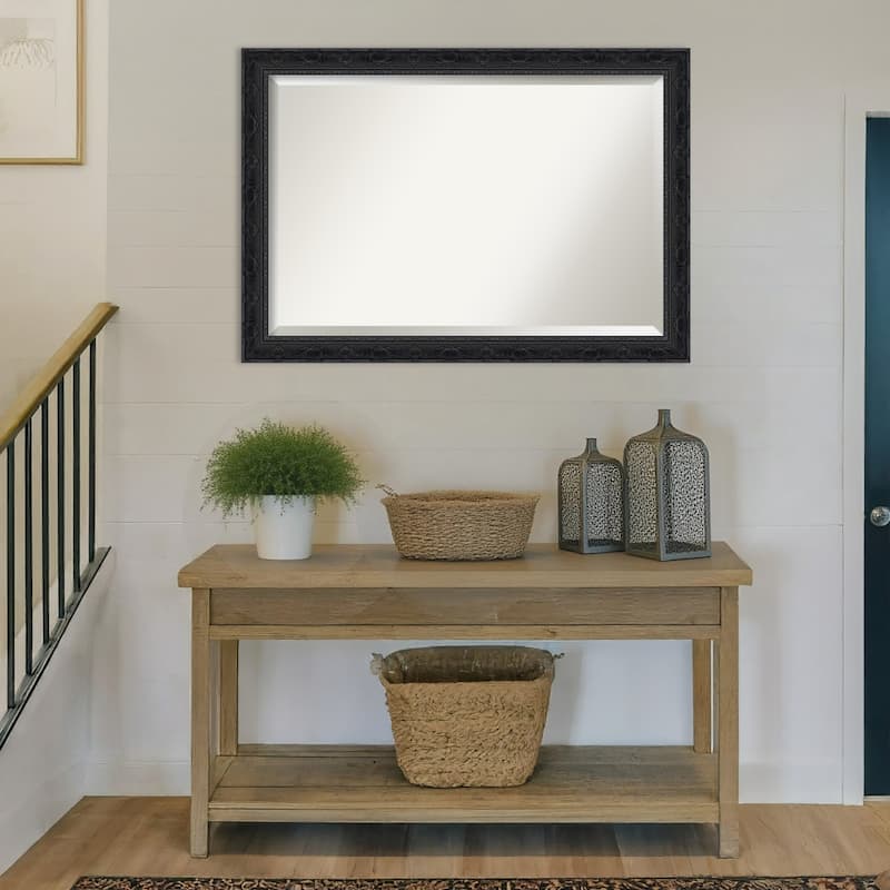 Filigree Beveled Framed Wall Mirror