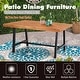 preview thumbnail 6 of 5, 2-Piece Patio Wooden Dining Set，1 Wooden Table and 1 Wooden Bench