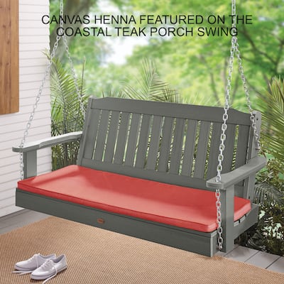 Highwood Sunbrella Corded Outdoor Porch Swing Cushion - 47 in w x 18 in d