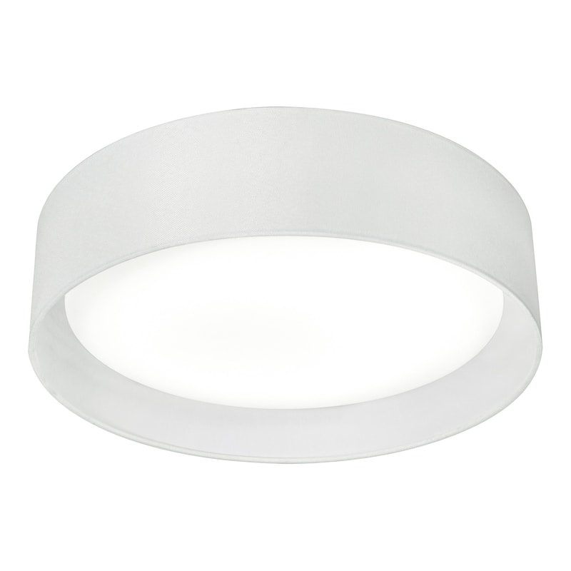 AFX ALYF16LAJD1 Ally 16" Wide LED Flush Mount Drum Ceiling Fixture - White
