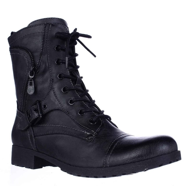 g by guess black combat boots