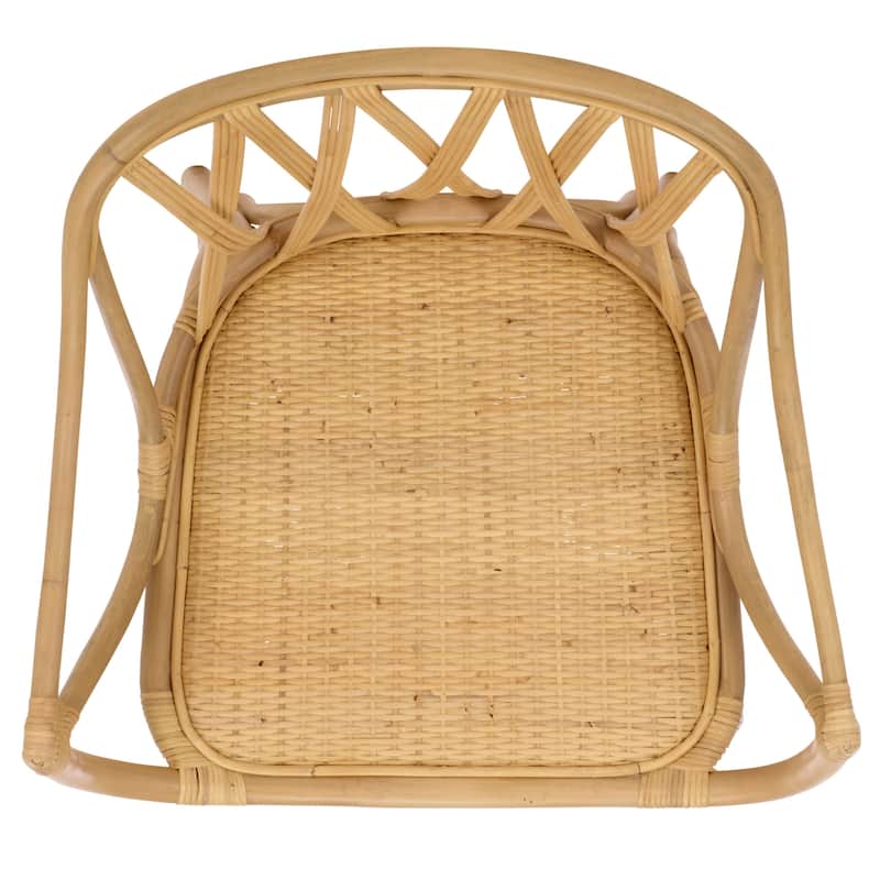 SAFAVIEH Home Serafima Rattan Arm Chair (Set of 2) - 22"W x 22"D x 33"H