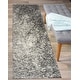 preview thumbnail 24 of 26, World Rug Gallery Contemporary Ombre Soft Plush Shag Area Rug 2'x7' Runner - Gray