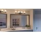 preview thumbnail 2 of 5, Luxury Mid-Century Modern Bathroom Vanity Light, 7.875"H x 33"W, with Art Deco Style, Charcoal Finish by Urban Ambiance