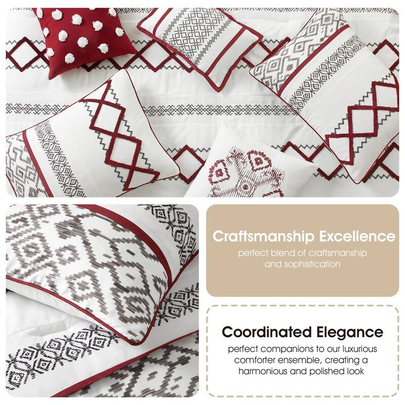 Nanshing Trina Embroidered 7-Piece Comforter Set