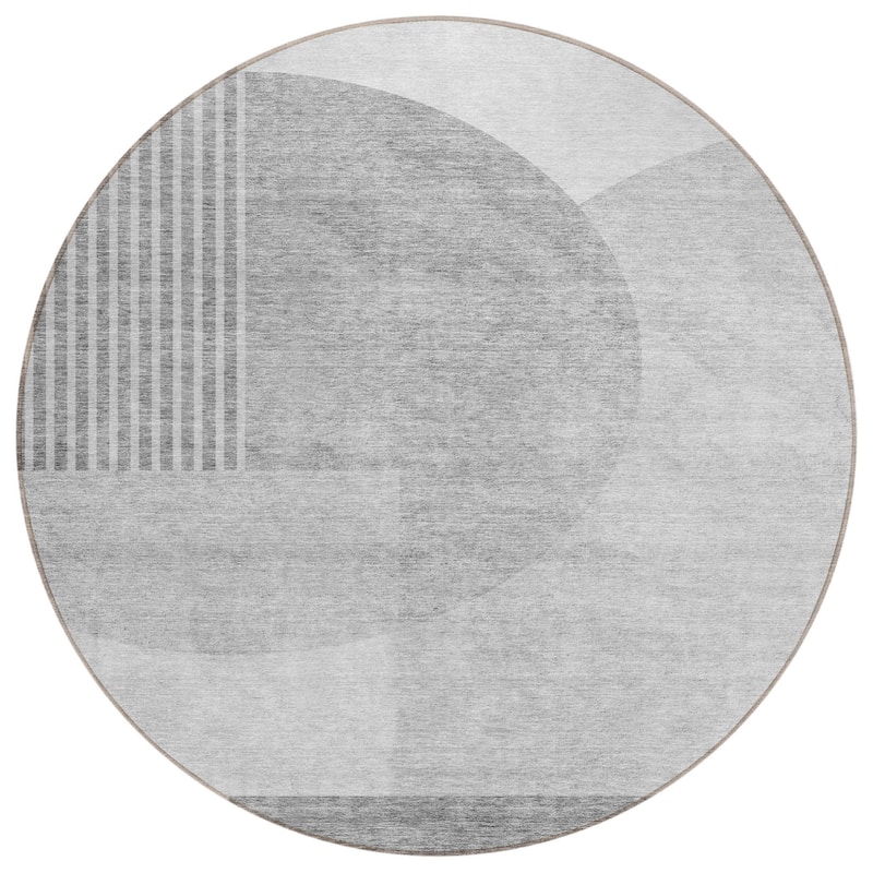 HomeRoots Geometric Transitional Rectangle Outdoor Rug