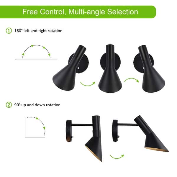 Aqur2020 E27 Ceiling Lamp Holder – Vintage 180° Rotating Socket, Ceramic & Iron, Black, With Mounting Screws