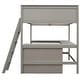 preview thumbnail 38 of 55, Full size Loft Bed with Shelves and L-shape Desk