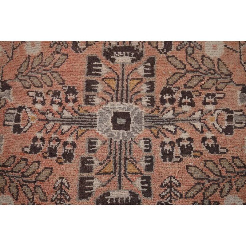 Lilian Persian Vintage Runner Rug Hand-Knotted Wool Carpet - 3'8" x 9'9"