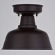 preview thumbnail 2 of 8, Vaxcel Lighting T0770 Cody 11" Wide Semi-Flush Outdoor Ceiling Fixture