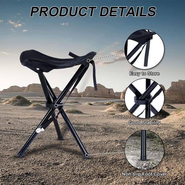 Fishing Stool Backpack, Folding Camping Chair With Backpack, Portable Fishing | UK