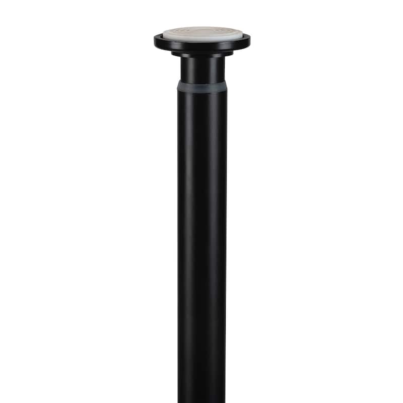 Home Details 42" -74" Adjustable Tension Curtain Rod - 42" x 74" - Black