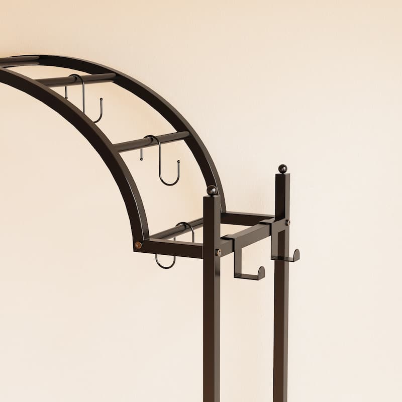 Heavy Duty Large Metal Plant Stand Flower Rack with Arched Top - 75" x 40" x 12"