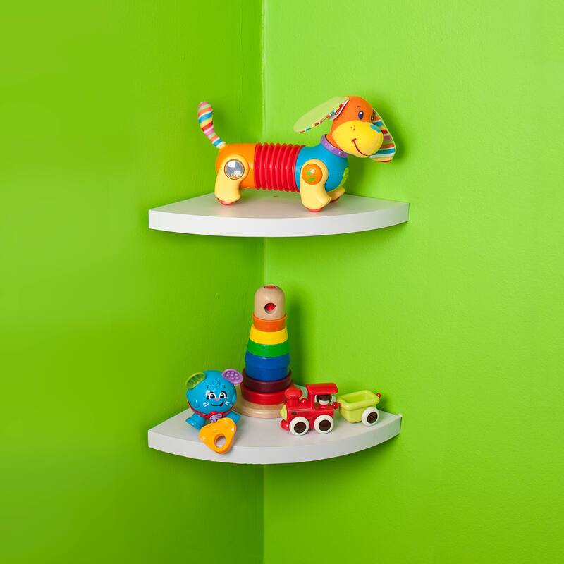 Corner Radial Shelves (Set of 2)