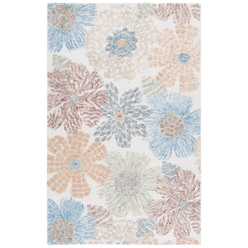 SAFAVIEH Handmade Jardin Almudena Floral Wool Rug