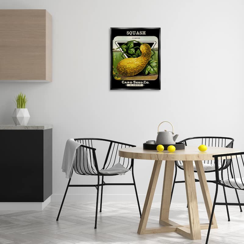 Stupell Vintage Garden Squash Framed Floater Canvas Wall Art Design By Lil' Rue