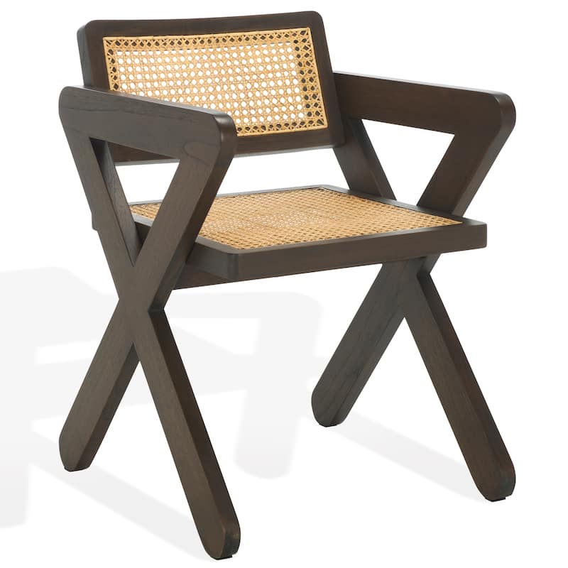 SAFAVIEH COUTURE Tyrrell Rattan Dining Chair - 21"W x 24"D x 31"H