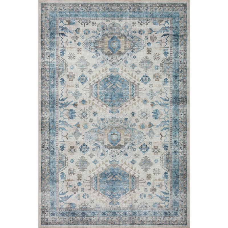 Alexander Home Meghan Vintage Shabby Chic Distressed Area Rug