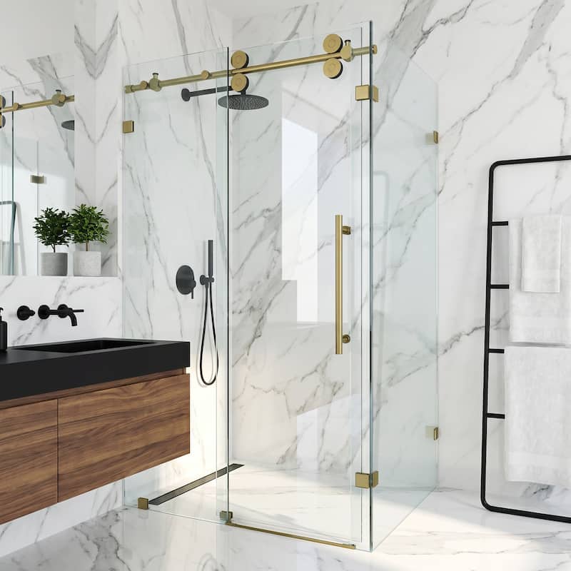 VIGO Winslow Frameless Sliding Shower Enclosure