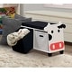 preview thumbnail 2 of 3, Children's Cow Storage Bench With Cushion