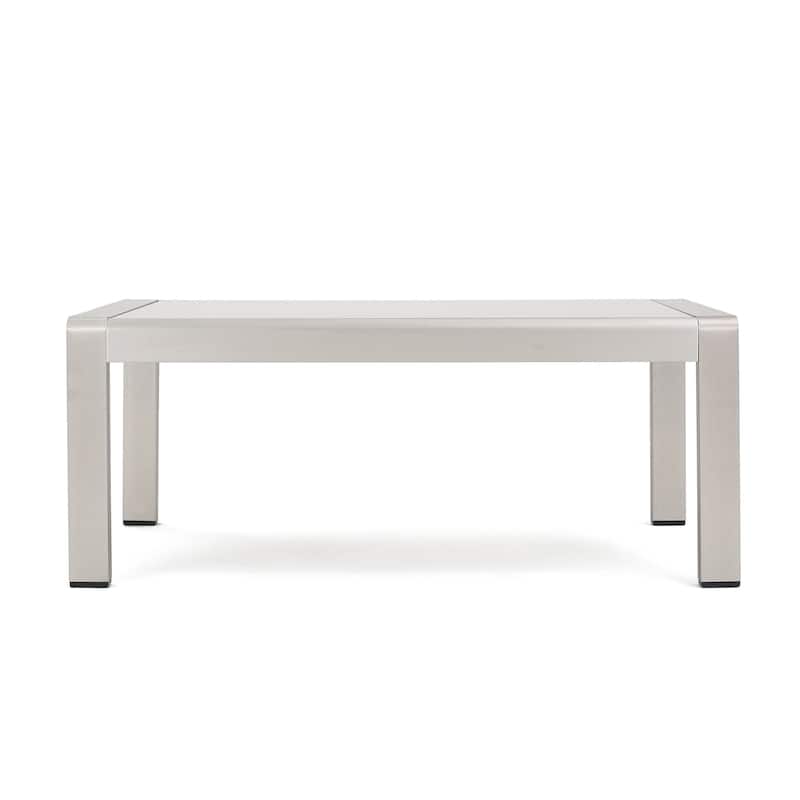 Cape Coral Aluminum and Sunbrella Outdoor 5 Seater Chat Set with Cushions by Christopher Knight Home
