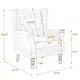 preview thumbnail 5 of 27, Set of 2 Vegan Leather Upholstered Button Tufted Accent Chair