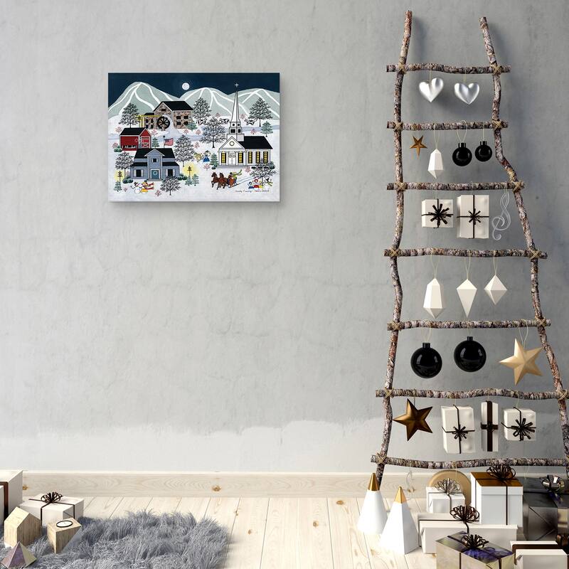 Frosty Evening by Medana Gabbard Canvas Art Print Canvas Art Print