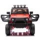 preview thumbnail 87 of 98, 12V Kids Ride-On Car with Remote Control, Front Lights, Double Doors, Four-Wheel Suspension, and Bluetooth Music