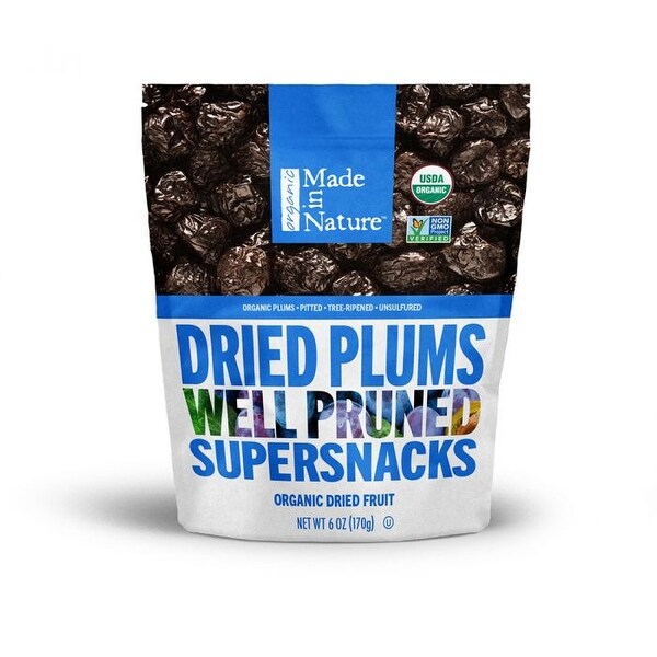 Made In Nature Organic Dried Prune, 6 Ounce -- 12 per case.