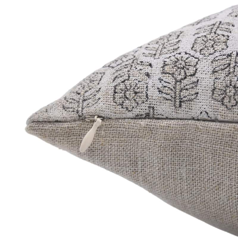Fabdivine Linen Decorative Block print pillow Cover