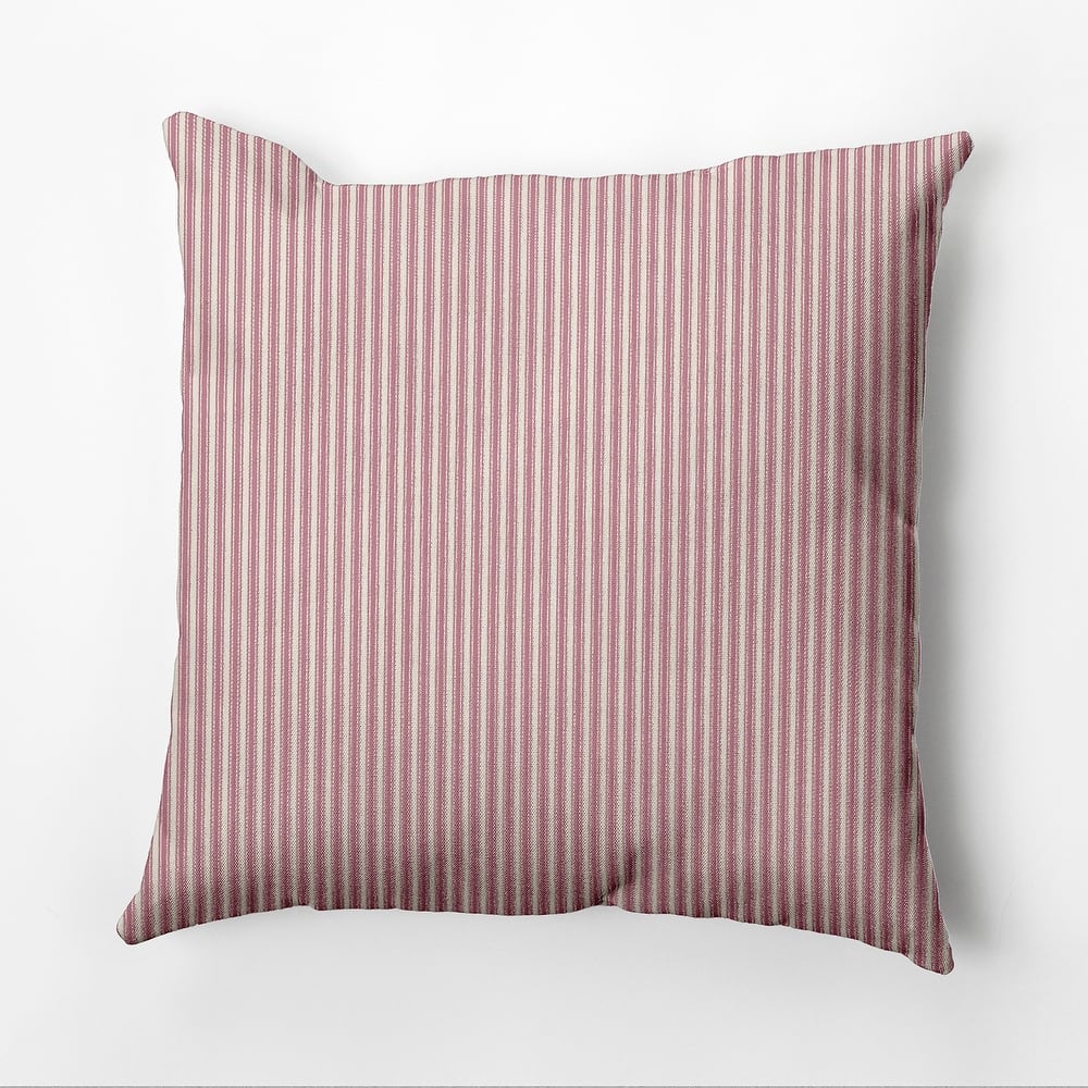 16 x 16 inch Ticking Stripe Outdoor Pillow