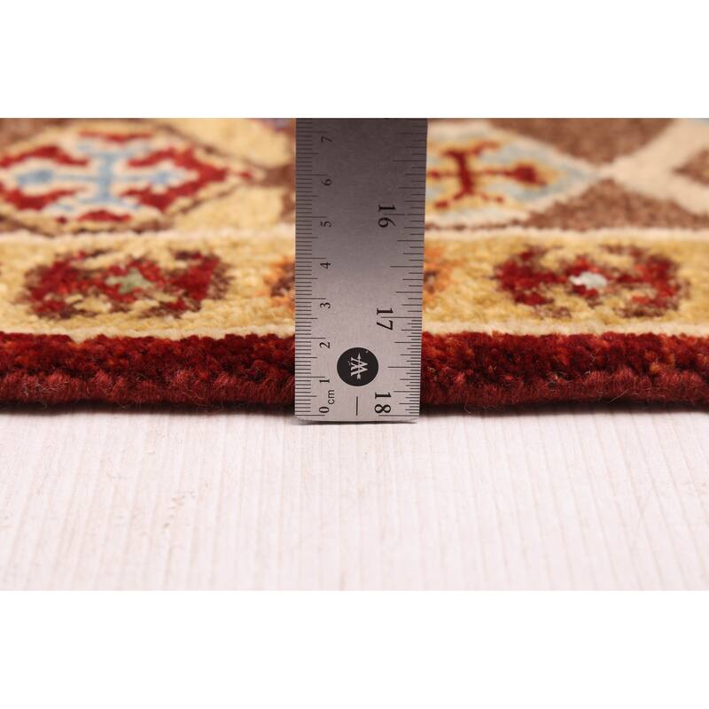 ECARPETGALLERY Hand-knotted Finest Agra Jaipur Multi Color Wool Rug - 2'6 x 7'11