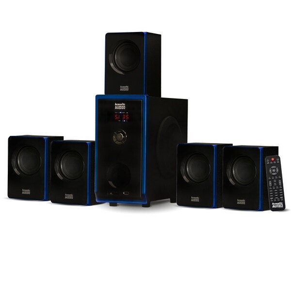 Shop Acoustic Audio 5.1 Bluetooth 6 Speaker System Home ...