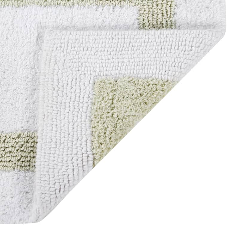 Better Trends Bath Rugs 100% Cotton Tufted Super Absorbent Reversible Bathroom Rug Set for Shower, Sink Mats Hotel Collection