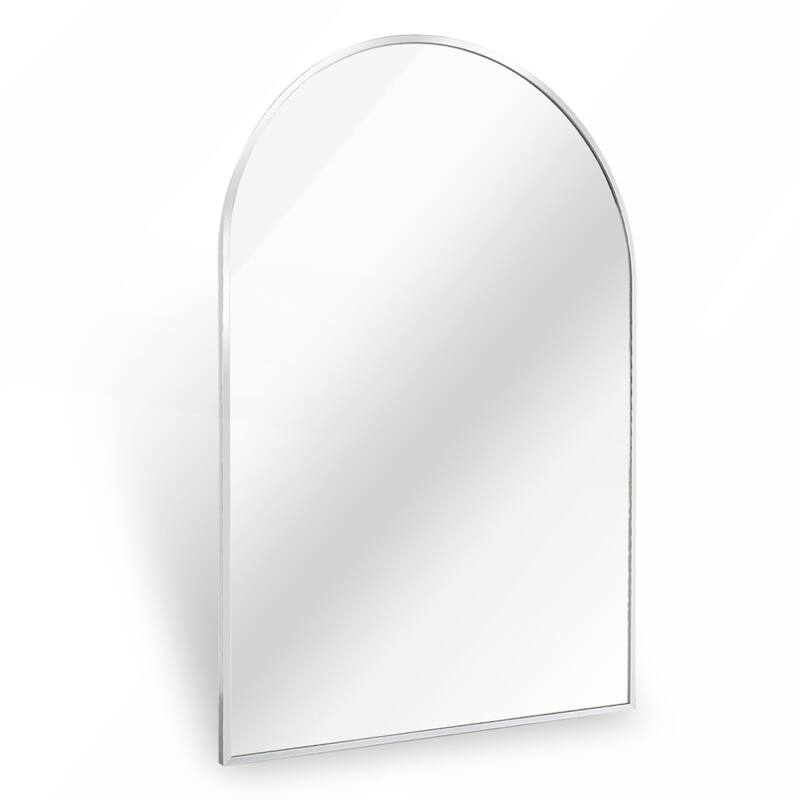 20x30 Inch Metal Framed Arched Bathrrom Mirror